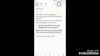Hướng dẫn hack nhìn xuyên tường Cf Legends[Ko cần Root máy]