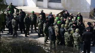 19.03.2014 Крым Новоозёрное "захват" передача штаба