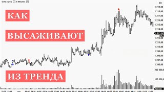 Как высаживают из тренда, не ходя за стоп-лоссом в интрадей трейдинге