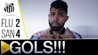 Fluminense 2 x 4 Santos | GOLS | Brasileirão (22/06/16)