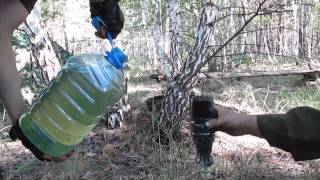Угольный фильтр в полевых условиях