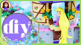 How to make long Rapunzel hair Easy DIY Craft for Lego minidoll Disney Princess