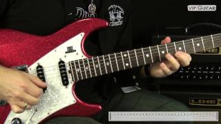 Rock Guitar: Repeating Bluesrock Lick in 3 Styles - Deutsch / German