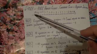 1061-1066 Математика 6 класс. Сложение чисел с разными знаками Примеры