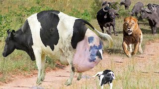 Exciting smart cow farming technology - Amazing baby calf born method - Farming transport technology