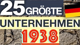 Größte Unternehmen Deutschlands 1938