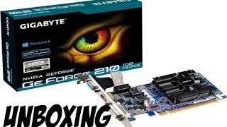 Unboxing.- "Nvidia GeForce 210 Gigabyte": Tarjeta Grafica