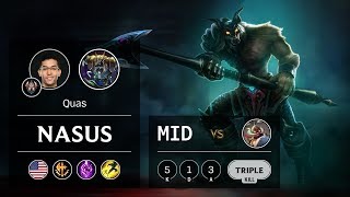 Nasus Mid vs Corki - NA Challenger Patch 9.12