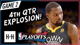 Kevin Durant Full Game 2 Highlights vs Pelicans 2018 Playoffs WCSF - 29 Pts, CRAZY 4TH Qtr!