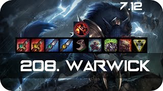 Warwick Jungle vs Rengar Season 7 s7 Patch 7.12 2017 Gameplay Guide Build Normals
