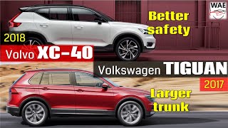 2018 Volvo XC40 vs 2017 Volkswagen Tiguan (technical comparison)