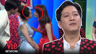 Trường Giang chết lặng khi thấy Lâm Vỹ Dạ hôn môi Hari Won