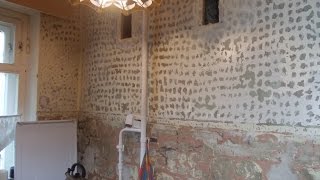 Укладка плитки на стену с краской. Грунтовка стены.