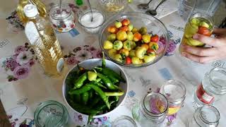 Консервирани люти чушки за зимата