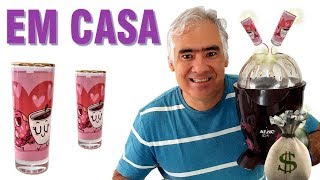 NOVIDADE Sublimação com PIPOQUEIRA - Como Estampar Copo de Vidro ( Copinho de Licor ) em casa