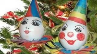 для малышей-Детские поделки из яичной скорлупы