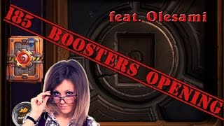 Olesami opening 185 new booster card packs (Hearthstone)