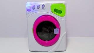 Toy Washing Machine Little Master Review Распаковка детской стиральной машинки и обзор игрушки