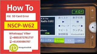 Toyota NSCP W62  navigation language change English