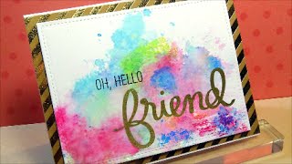 Ink Smooshing Technique using Distress Inks