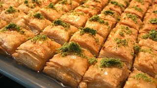Tek tek baklava hamuru acmaya son/bu kolay baklavaya inanamiyacaksiniz