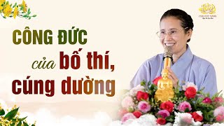 Công đức của bố thí, cúng dường