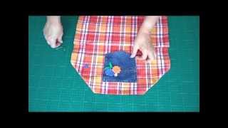 Make a Dish Towel into a Kid's Apron - OWIMO Design Upcycling