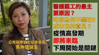 【專訪】公共醫療醫生協會會長馬仲儀醫生：醫護罷工的最主要原因？政府為何不聽取8成市民的意見？政府不負責任的表現令醫護擔憂 疫情高發期即將來臨 前綫醫護還需打起12分精神 下周開始是關鍵