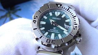 Обзор Seiko SZSC005 Monster / Сейко Монстр зелёный / модель 2018 года