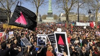 Manifestaciones en favor y en contra de la legalización del matrimonio homsexual en Francia