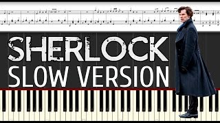 Ноты для Фортепиано: Sherlock - Main Theme. Piano tutorial.