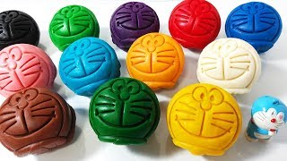 粘土遊び ドラえもん ねんどがカワイイどうぶつに変身するよ！粘土遊び 幼児向け 英語学習 色を学ぶ