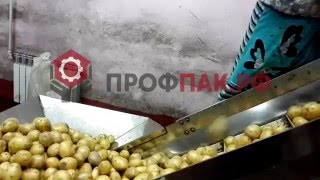 Оборудование для фасовки и упаковки картофеля в сетку рукав комбинированное полотно с клаф сеткой