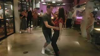 BOM Bachata on Monday - Bachata Dance Open Class Practice Video by Alex and Saori on 20.01.2020