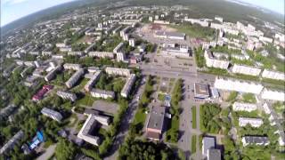 Северск с высоты птичьего полета. Вид Северска с Авиамодели Х8.