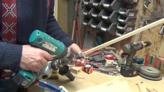 Как сделать шканты и круглые палочки. Часть 1. How to make dowels and round sticks. Part 1.