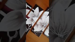 Cuadros Flores Pintado sobre Lienzo
