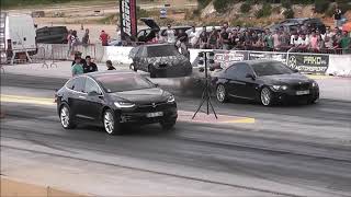 Tesla Model X P100D Drag Racing Fátima 06.05.2018