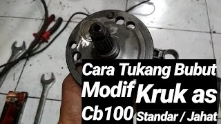 Cara Tukang Bubut Modif Kruk As Strukan Jahat