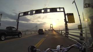Chesapeake Bay Bridge Westbound Crossing by Motorcycle