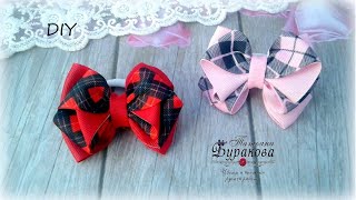 ? 2 МК Популярные бантики из репсовых лент, похожие друг на друга ? Kanzashi ? Hand мade ? DIY
