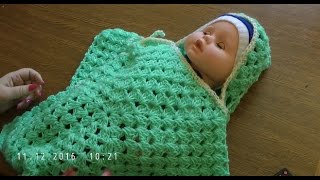 Детский конверт Звезда крючком за один день