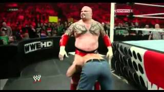 Lord Tensai vs John Cena Raw 16/4/2012