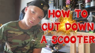 HOW TO CUT DOWN A SCOOTER (2018 unreleased Madd Gear parts)