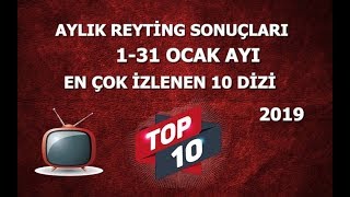 Aylık Reyting Sonuçları ✪ Ocak Ayı ✪ En Çok İzlenen 10 Dizi