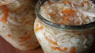 Капуста маринованная квашеная на зиму в банках