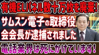 そんなに大きな事件だったんですね  ‼️ 有機ELパネル数十万枚を廃棄!サムスン電子の取締役会会長が逮捕されました