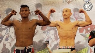 Official weigh in - Buakaw vs. Yi Long