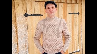 Мужской свитер спицами//подробный мастер класс//ЧАСТЬ ПЕРВАЯ//РАСЧЕТЫ