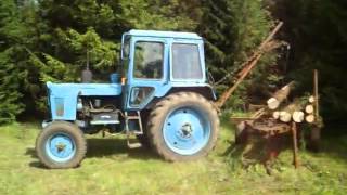 Самодельный  кран  к  трактору   3